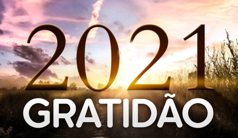 2021 Em uma palavra: gratidão